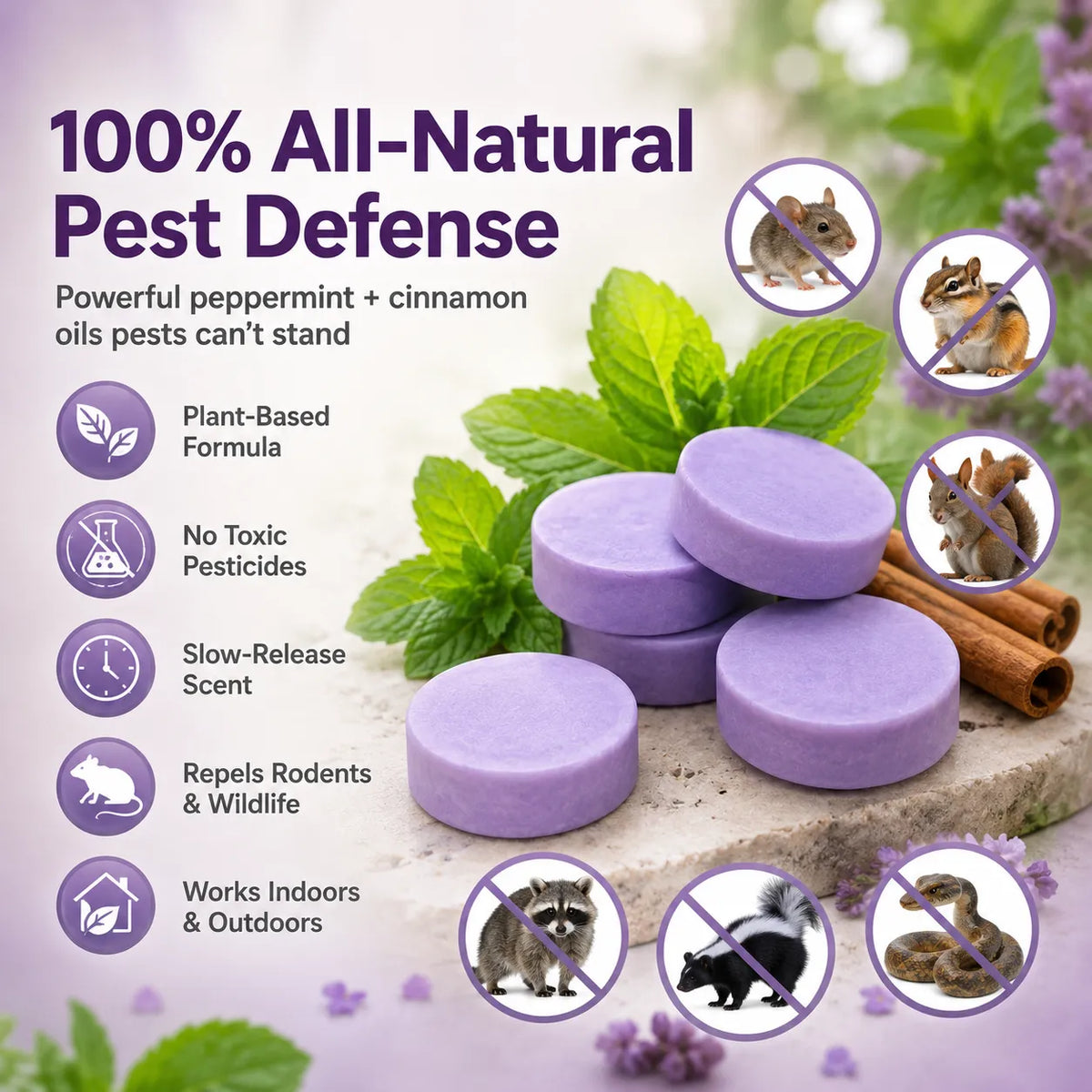 Peppermint and Cinnamon Pest Repellent Pucks product image 3