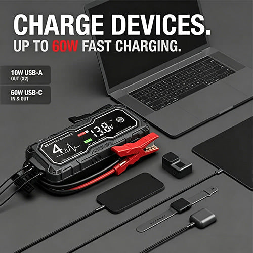 💥GBX155 4250A Car Jump Starter — Suitable for 10.0L Gasoline & 8.0L Diesel Engines