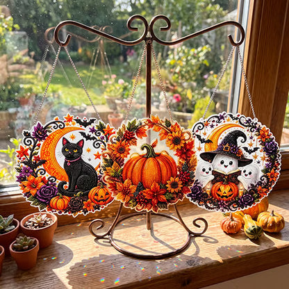 Halloween Diamond Painting Hanging Ornament Kit