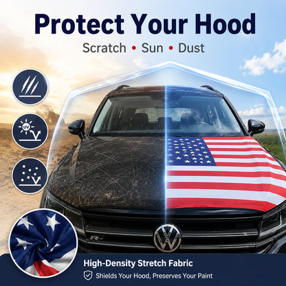 American Car Hood Flag