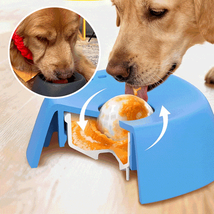 Slow-Feed Liquid Dog Bowls