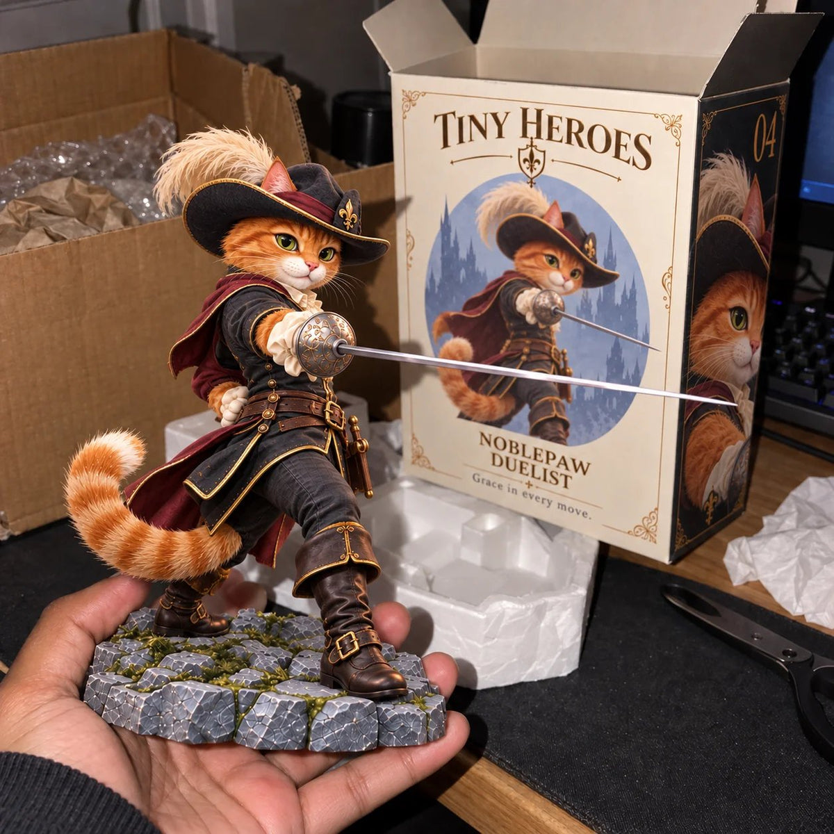 ⚔️ Brave Paws – Fantasy Animal Figurines