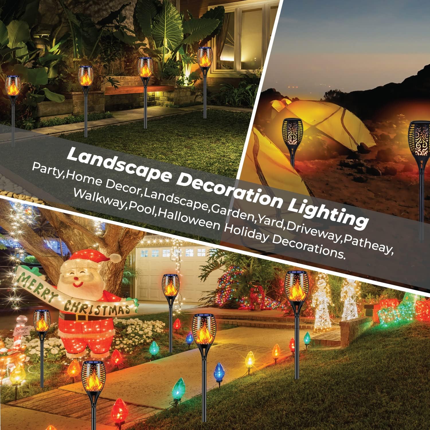 Flickering Flame Solar Garden Lights