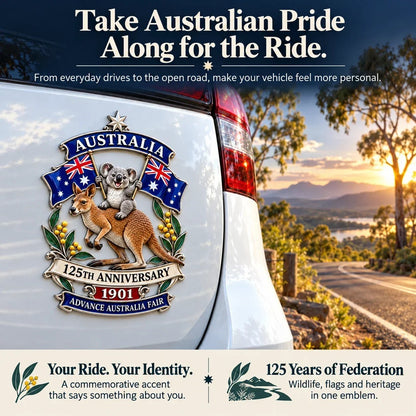 Australia 125th Anniversary Commemorative Metal Car Emblem