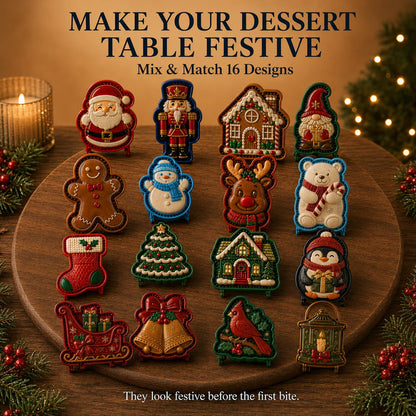 🔥Only $9.99 Last Day Promotion!✨ 🎄16-Design Christmas Mini Pie Mold Collection 🥧