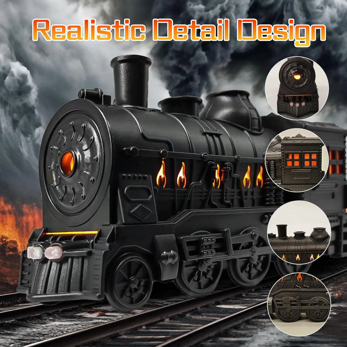🔥Hot Sale 46% OFF🚂Retro Train Essential Oil Diffuser Humidifier-Free Shipping❗