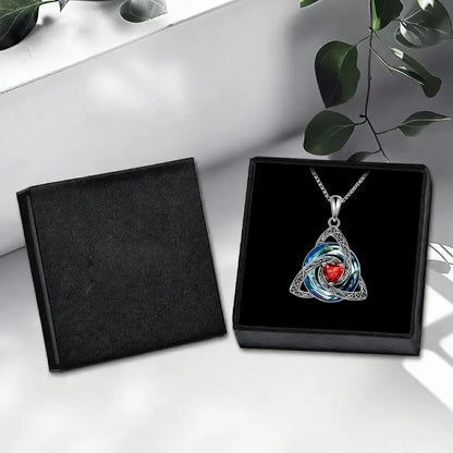 💖 Personalized Birthstone Celtic Knot Necklace for Women 🎁