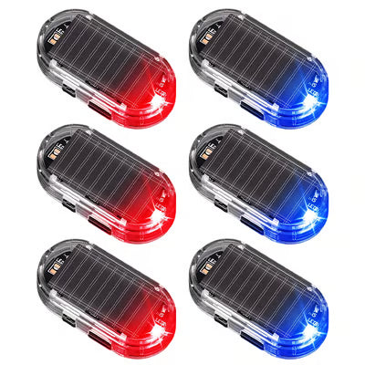 Solar Powered Motion Sensor Strobe Light & Loud Siren Alarm
