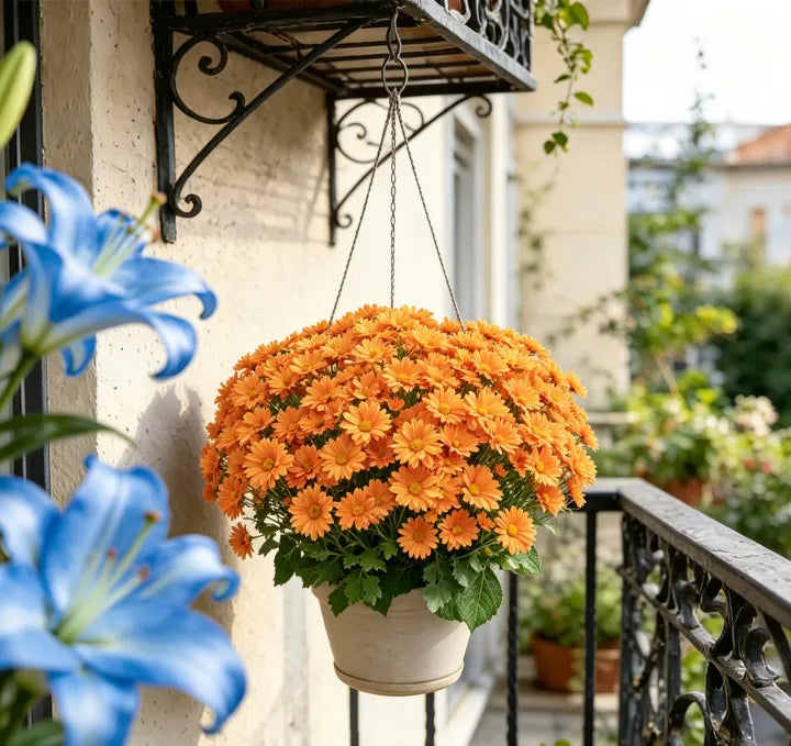 💥Last Day 70% OFF🌼Welcome autumn- Artificial Outdoor Sunset Mums Flowers - UV resistant, Waterproof, Windproof