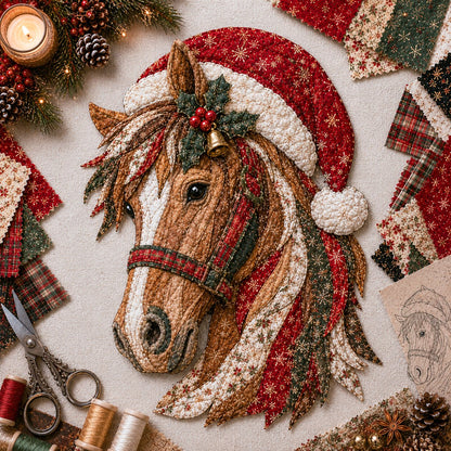 🔥LAST DAY 50% OFF - 🎅Christmas Patchwork Fabric DIY Decor Kit – Stunning Results, Zero Experience Needed