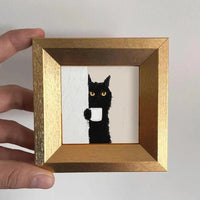 The Black Cat's Morning Coffee