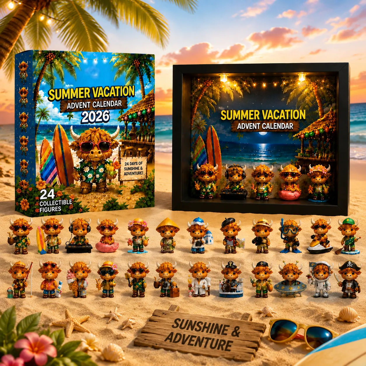 🔥FLASH SALE 50% OFF - 🏖️🐮Summer Vacation Advent Calendar 2026