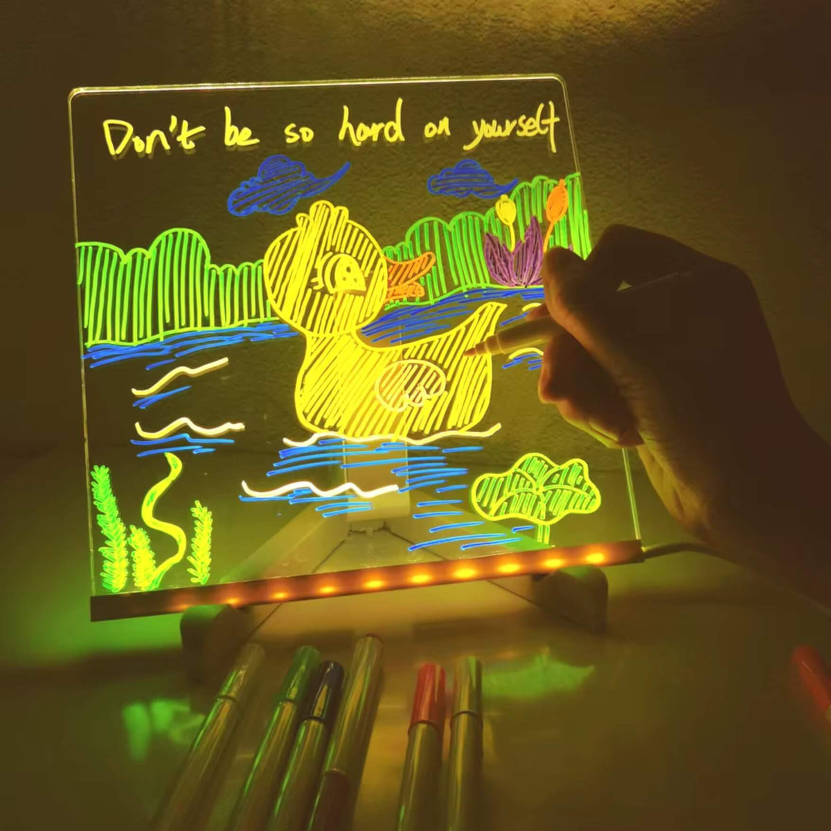 🎨 Magic LED Drawing Board – Glow, Draw & Create! ✨