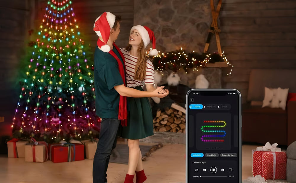 Smart Color Changing Christmas Tree String Lights