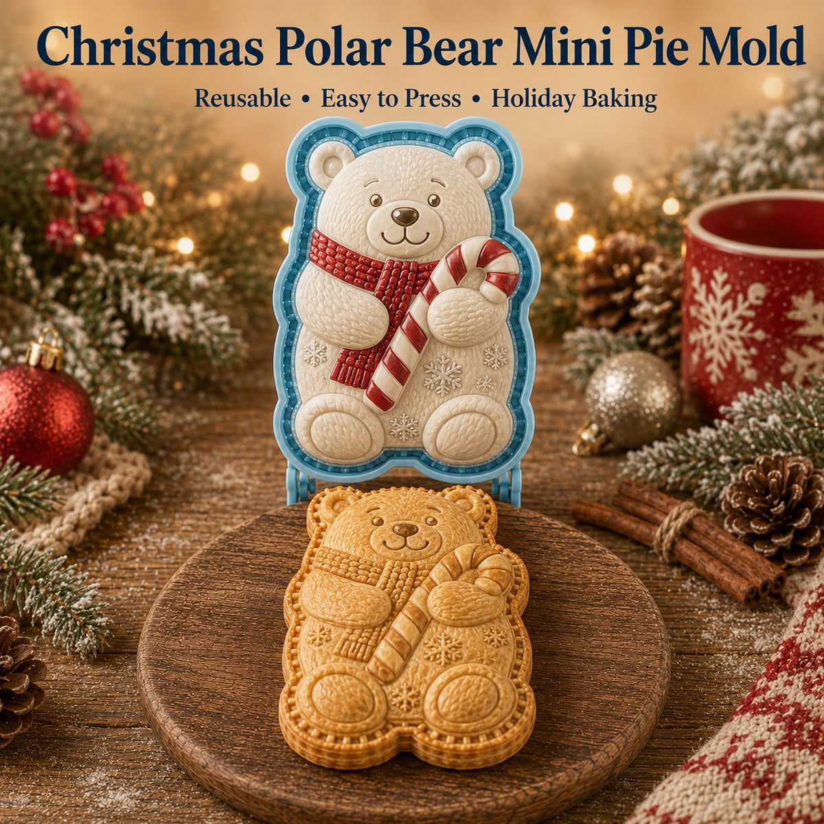 🔥Only $9.99 Last Day Promotion!✨ 🎄16-Design Christmas Mini Pie Mold Collection 🥧