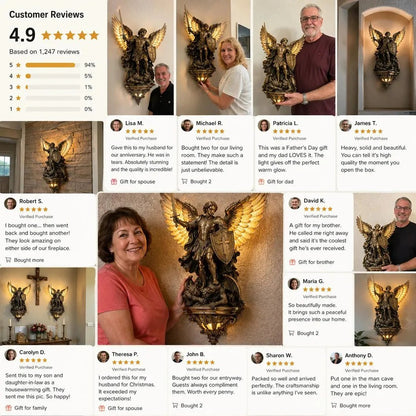 🕊️St. Michael Guardian Angel Wall Light✨