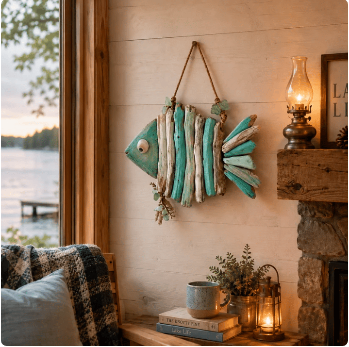 🌊Lighted Coastal FishWall Decor