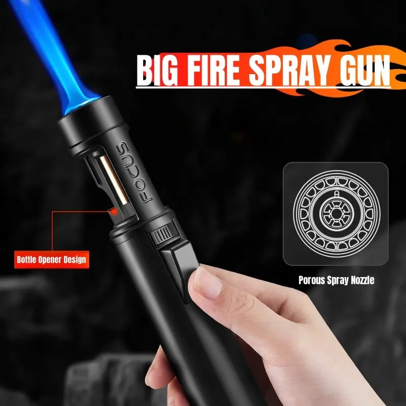 Portable Torch Lighter-🔥 1300℃ of Pure Power – Windproof, Refillable & Ready for Anything! 💨🍳🏕️