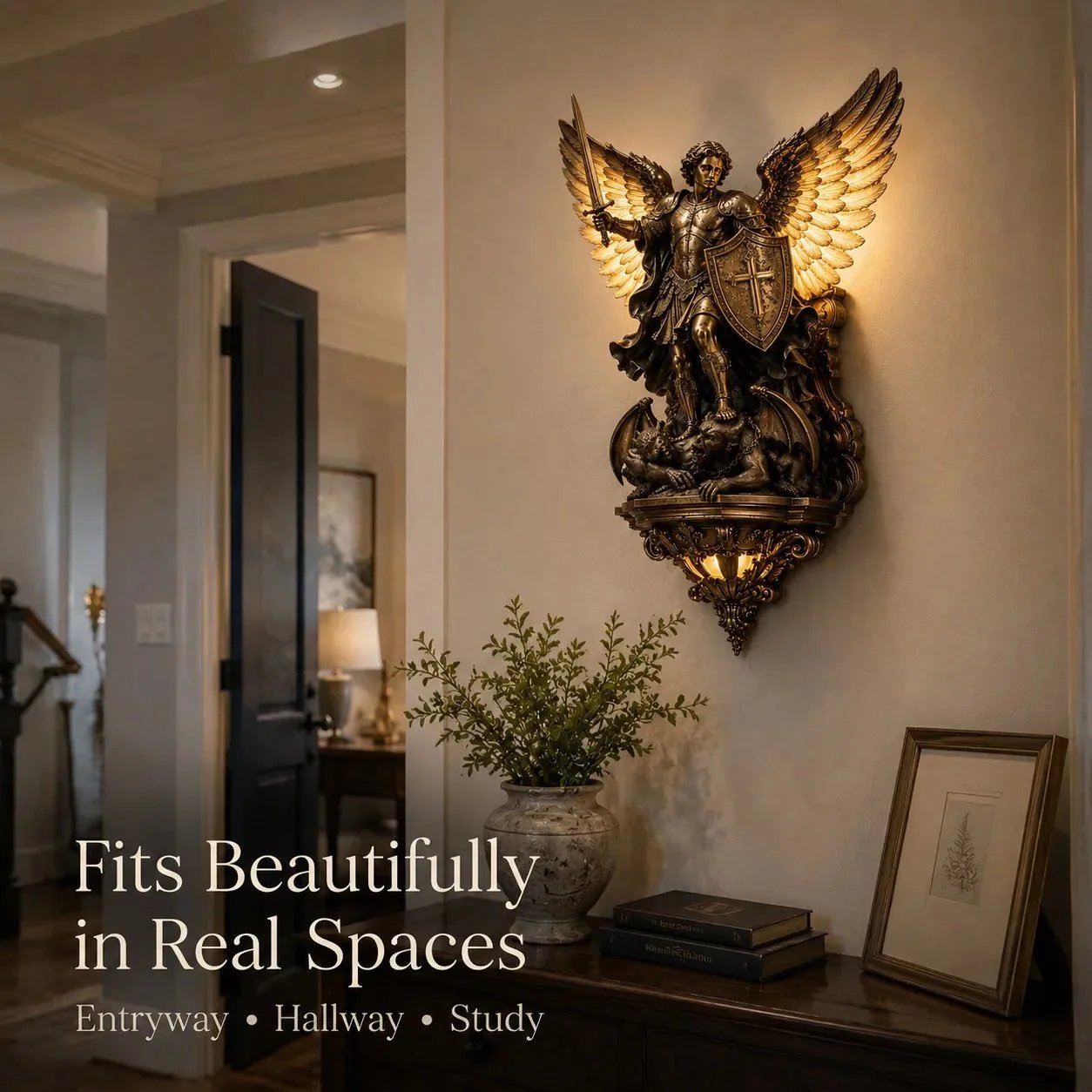 🕊️St. Michael Guardian Angel Wall Light✨