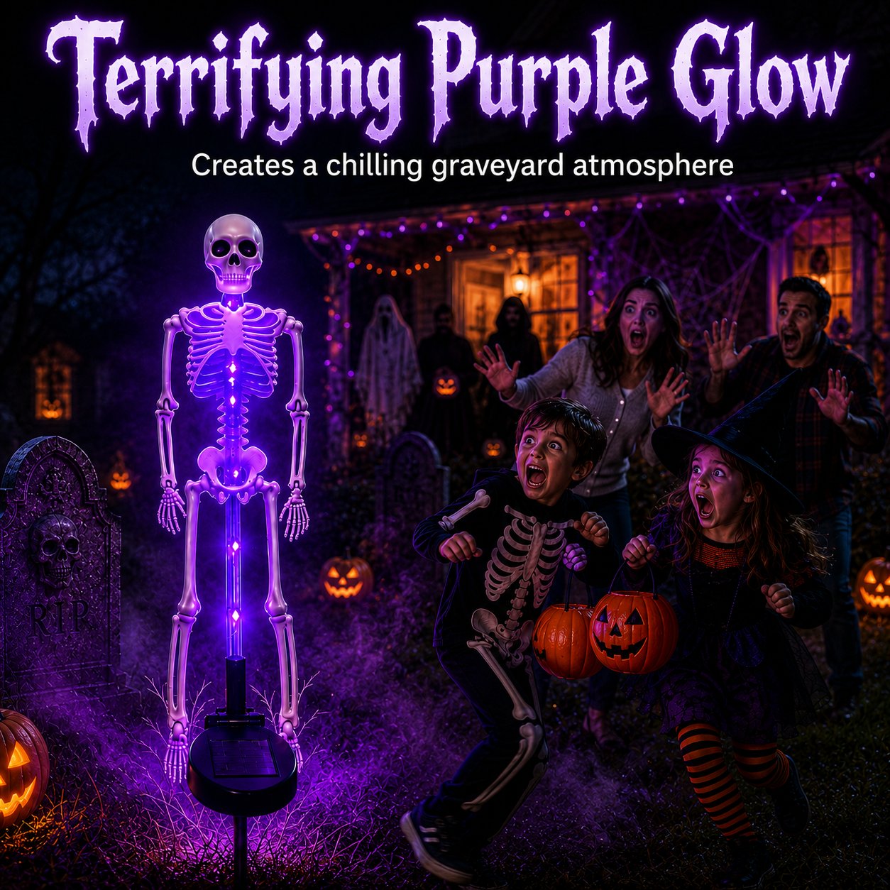 💀 Last Day 50% OFF – Solar Skull Garden Lights with Eerie Color-Changing Glow 🎃