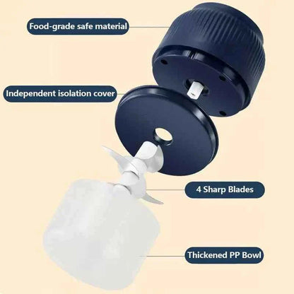 ⚡ Cordless Mini Food Chopper – Chop, Mince & Blend in Seconds