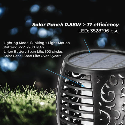 Flickering Flame Solar Garden Lights