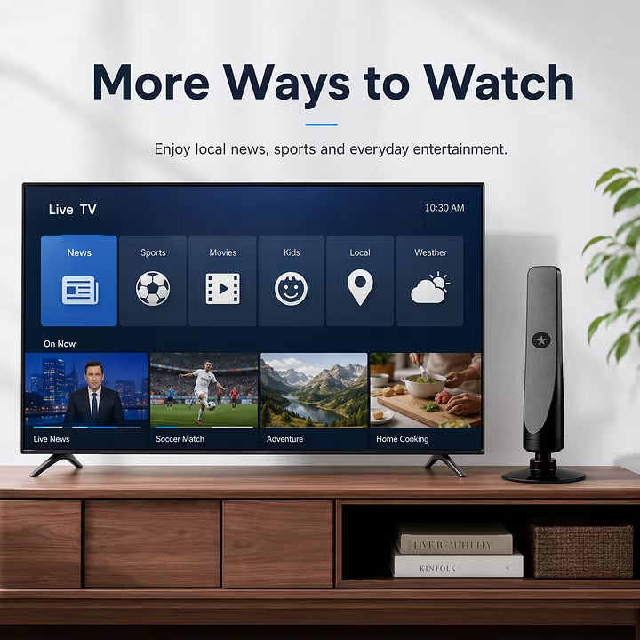 🔥🔥 HD TV Antenna – No Monthly Subscription✅Quick & Easy Setup 📡