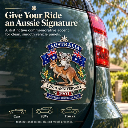 Australia 125th Anniversary Commemorative Metal Car Emblem