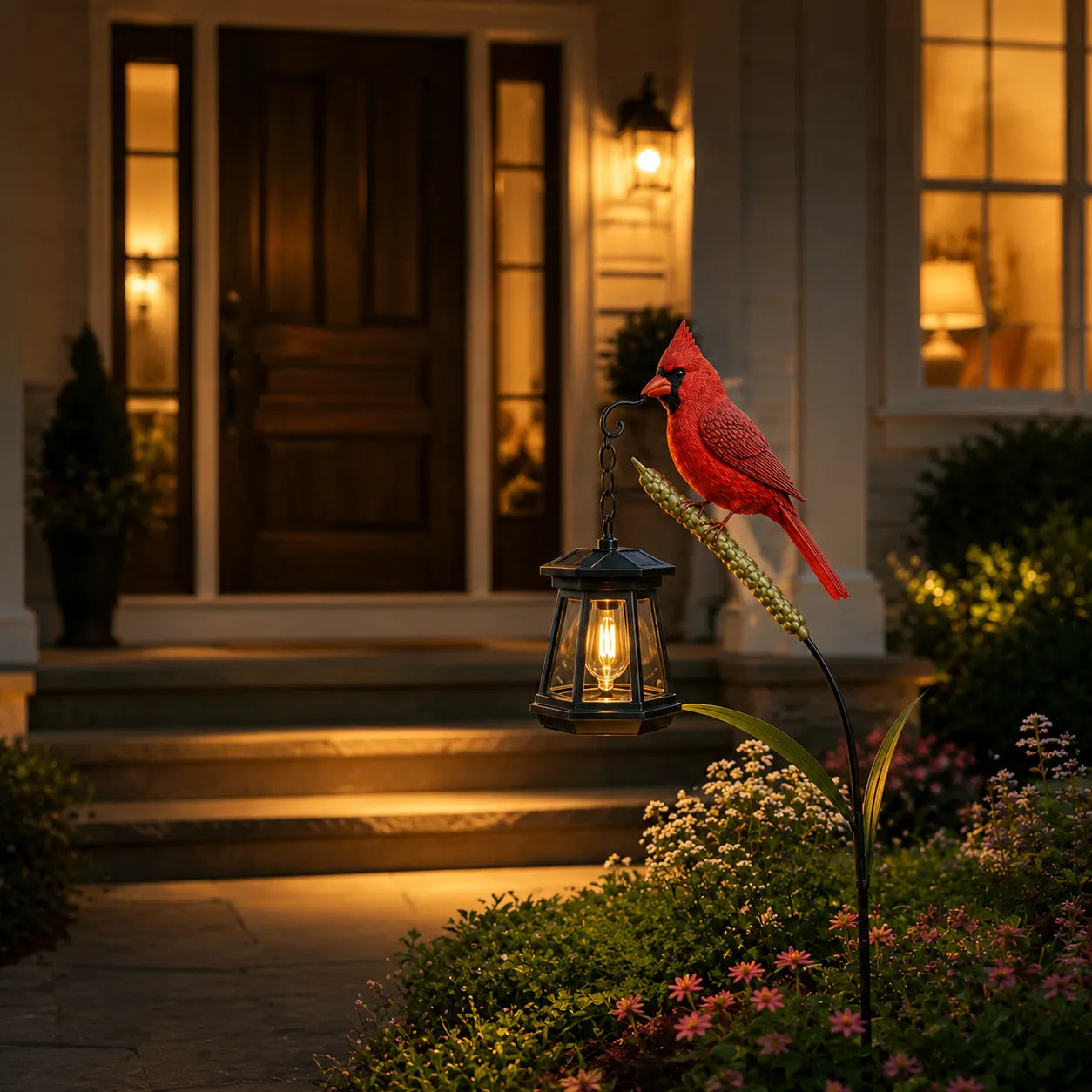 🐦 Cardinal Solar Light—A Beautiful Garden Light That Feels Full of Life