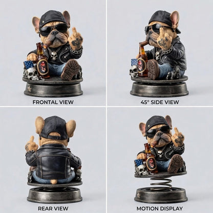 Grumpy “Too Old to Care” Bobblehead – Fun Spring-Loaded Car Dashboard Decor