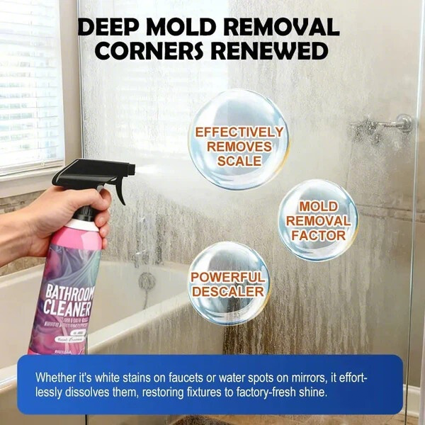 ✨ Bathroom Cleaner: Sparkle in Seconds, No Harsh Fumes✨