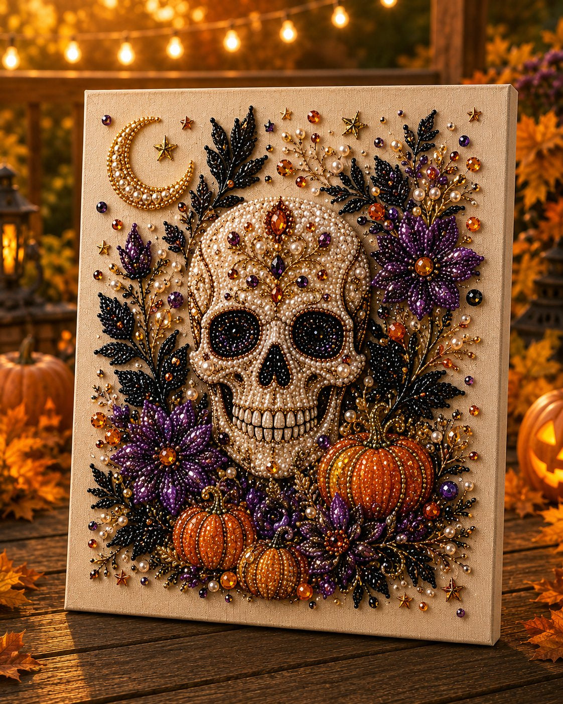 🔥 Last Day 63% OFF – 👻✨ Halloween Pearl Art DIY Kit – Turn Tiny Pearls into Spooky-Cute Magic (📦Buy 2 Free Shipping)