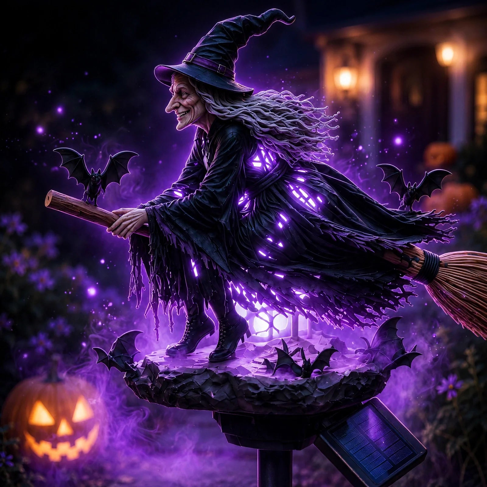 🔥Last Day 49% OFF 🧙‍♀️ Bring Halloween Magic to Your Garden with a Glowing Solar Witch