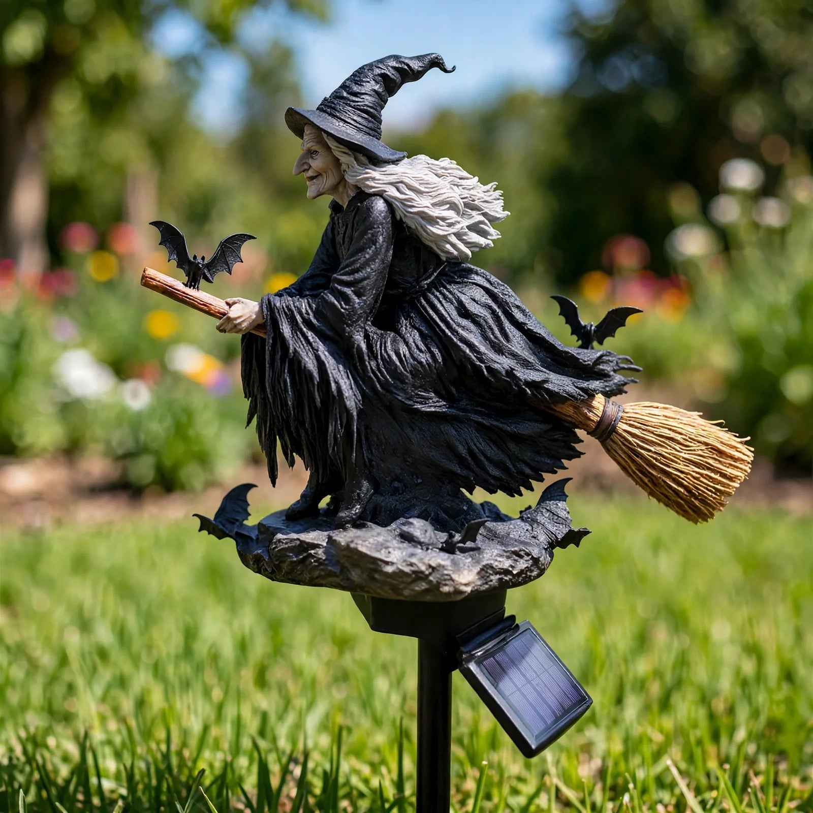 🔥Last Day 49% OFF 🧙‍♀️ Bring Halloween Magic to Your Garden with a Glowing Solar Witch