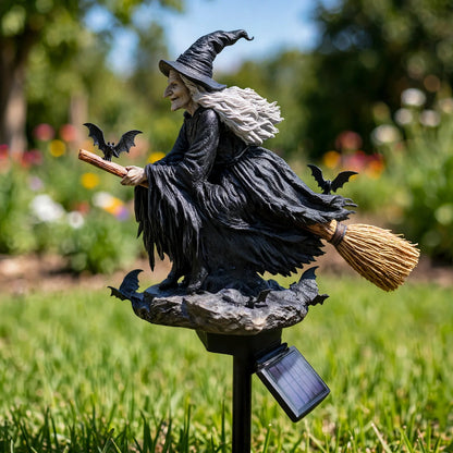 🔥Last Day 49% OFF 🧙‍♀️ Bring Halloween Magic to Your Garden with a Glowing Solar Witch