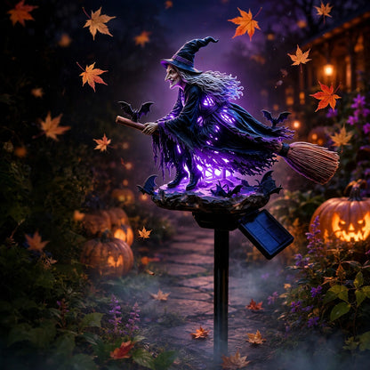 🔥Last Day 49% OFF 🧙‍♀️ Bring Halloween Magic to Your Garden with a Glowing Solar Witch