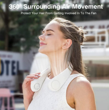 🔥 49% OFF 🍃Portable Neck Fan – Hands-Free Cooling for Hot Summer Days