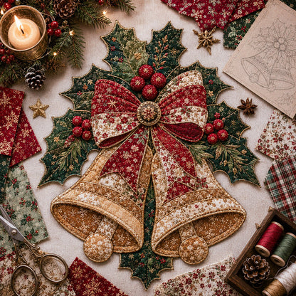 🔥LAST DAY 50% OFF - 🎅Christmas Patchwork Fabric DIY Decor Kit – Stunning Results, Zero Experience Needed
