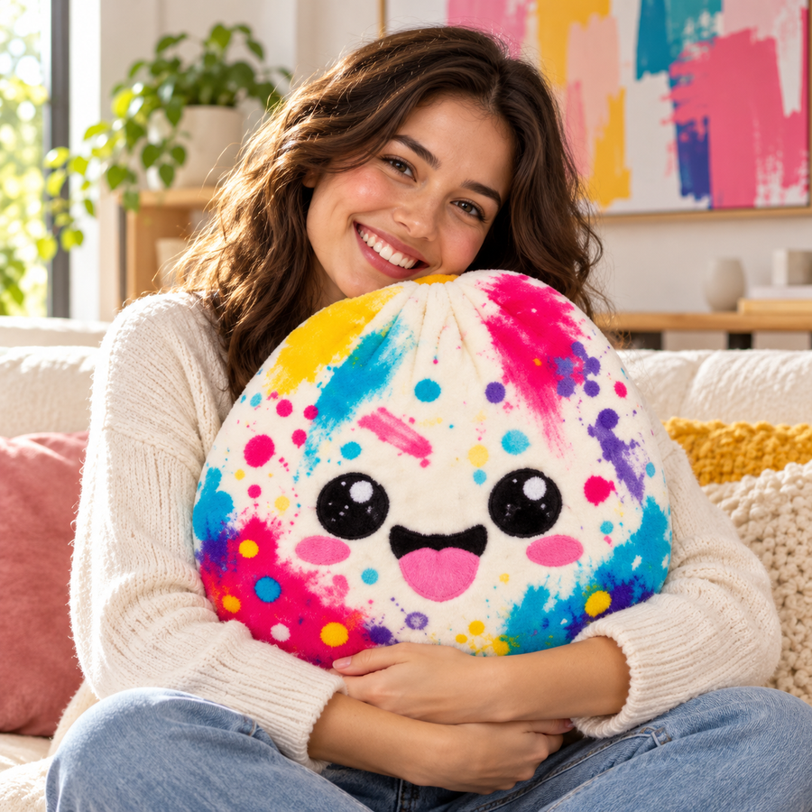 Dumpling pillow in 40 by 40 centimeter size