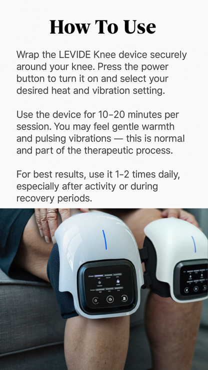 Relieve Knee Discomfort & Recover Faster With Soothing Heat Massage