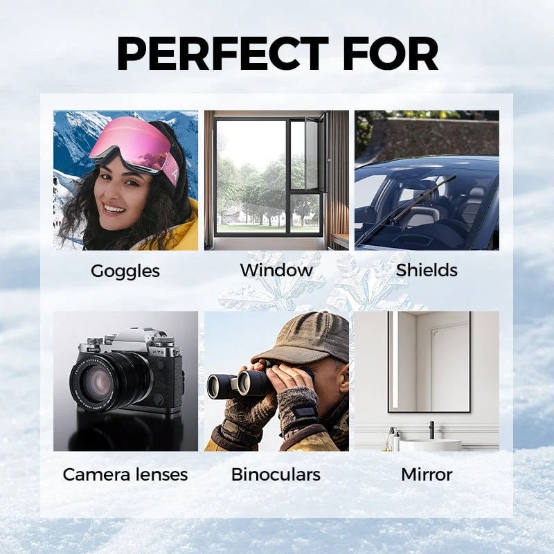 🔥HOT SALE🔥🌫️🚗 Anti-Fog Glass Coating Wiper – Easy Swipe-On Treatment for Car Windows, Mirrors & Visors