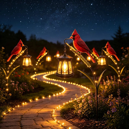 🔥Hot Sale 49% OFF🐦 Cardinal Solar Light—A Beautiful Garden Light That Feels Full of Life