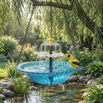 🔥🔥49% Off--Solar Cascade Hanging Bird Bath Fountain