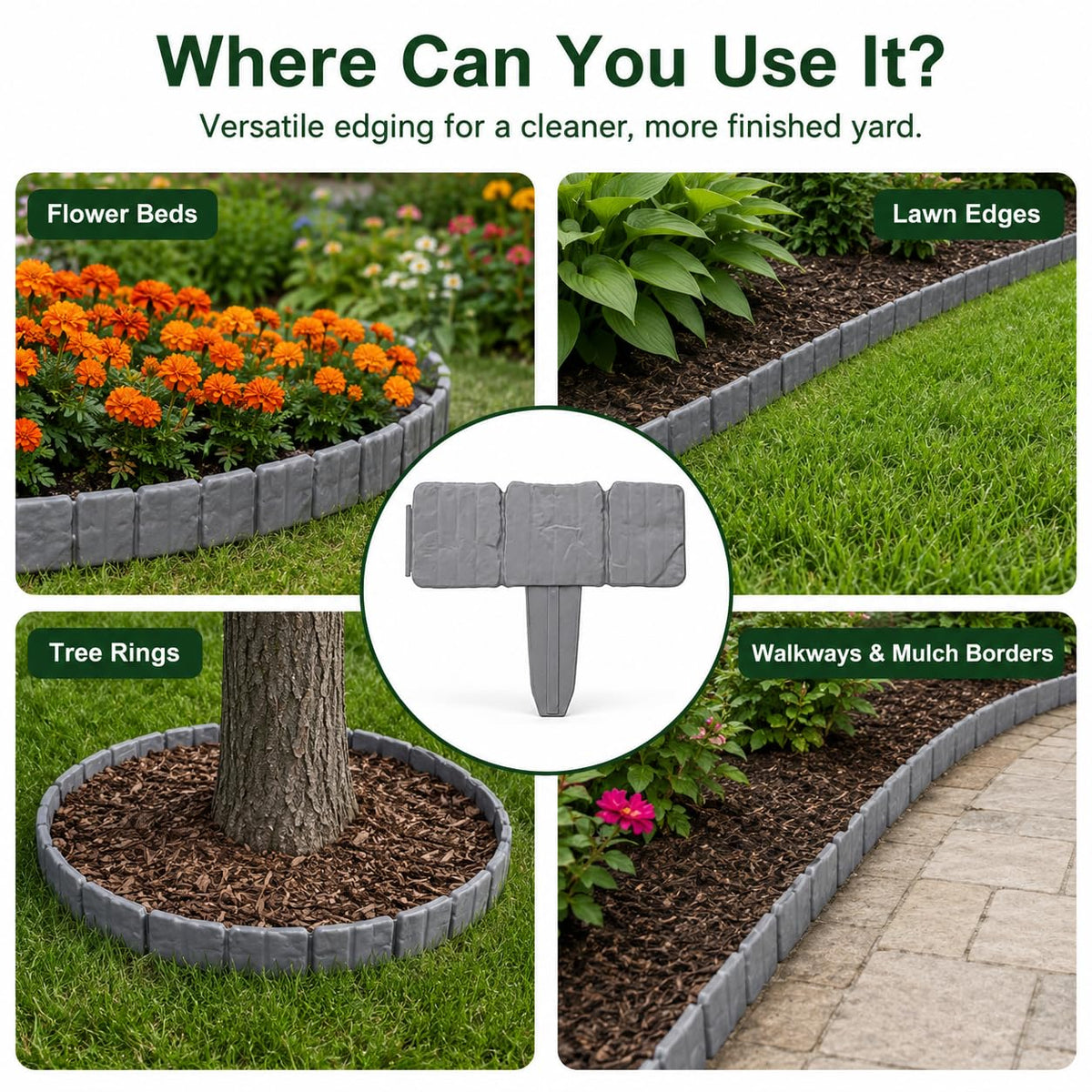 🏡2026 HOT SALE🥳💞50K+ SOLD!🌿✨ 70% OFF! Faux Stone Garden Edging Border! ♻️