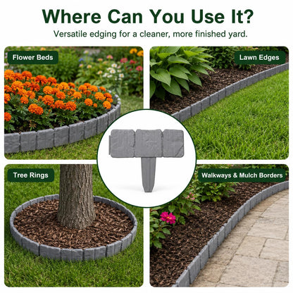 🏡2026 HOT SALE🥳💞50K+ SOLD!🌿✨ 70% OFF! Faux Stone Garden Edging Border! ♻️