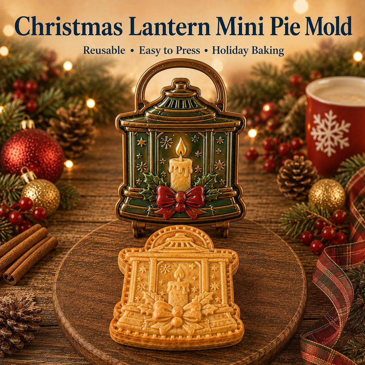 🔥Only $9.99 Last Day Promotion!✨ 🎄16-Design Christmas Mini Pie Mold Collection 🥧