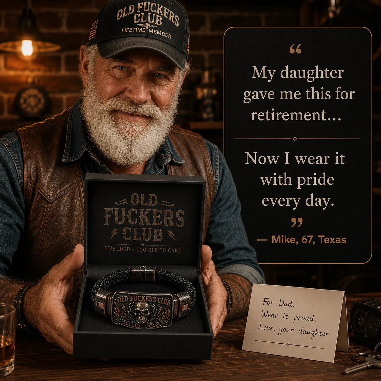 ☠️ Old Legends Club Bracele🪓 | 2026 Limited Edition Vintage Bracelet - Only 17 Left