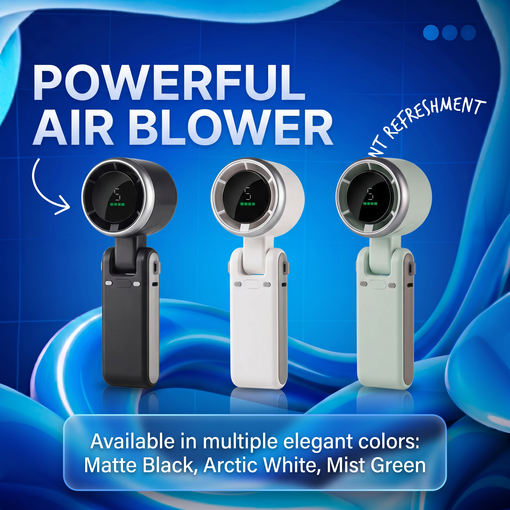 🔥 Upgraded Portable Handheld Turbo Fan – Powerful Cooling On The Go