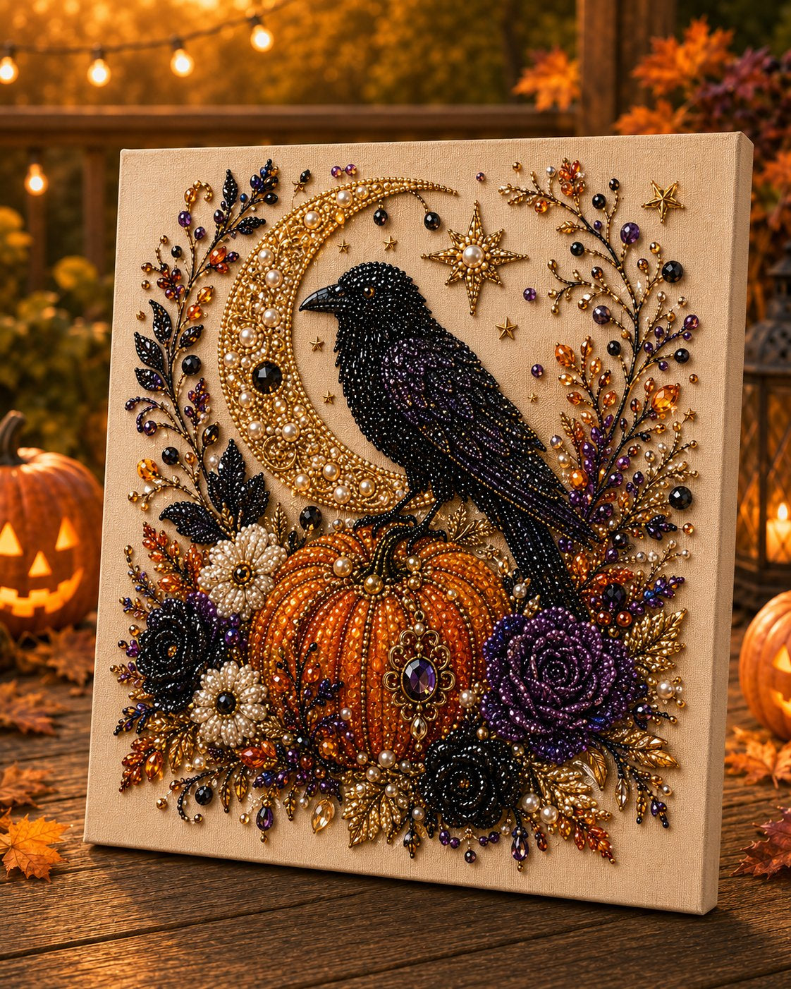 🔥 Last Day 63% OFF – 👻✨ Halloween Pearl Art DIY Kit – Turn Tiny Pearls into Spooky-Cute Magic (📦Buy 2 Free Shipping)