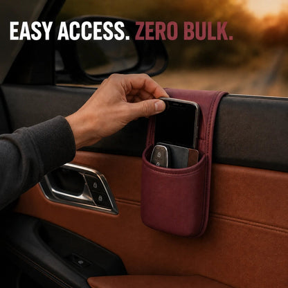 ⚡50% OFF⚡-Leather Car Door Storage Pocket | Double-Layer Car Door Organizer